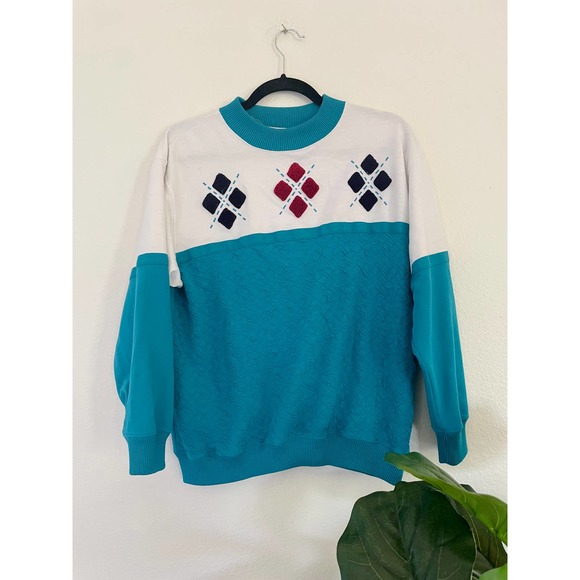 Vintage Women's Blast 80s 90s Sweatshirt jumper top Med Petite - Picture 1 of 7